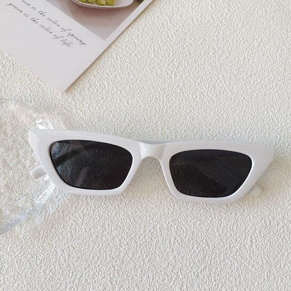 Retro Small Frame Cat's Eye Sunglasses With Pc Frame And Resin Lens