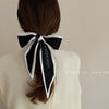 Retro Small Long Simulation Silk Hair Scarf Headband For Women Versatile Medium Length Shirt Matching Neck Scarf For Spring