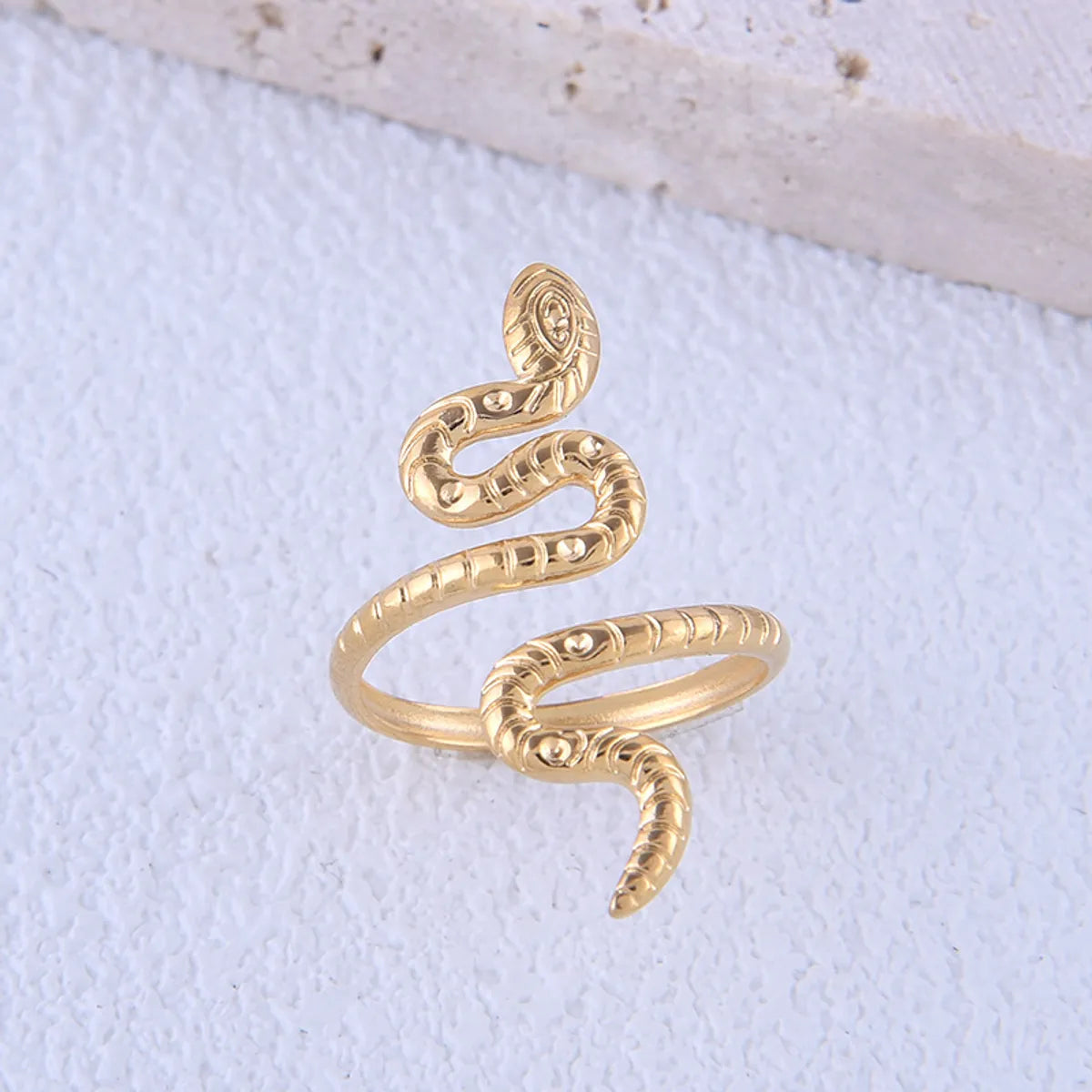 Retro Snake Titanium Steel Rings 1 Piece