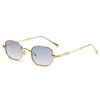 Retro Solid Color Ac Polygon Full Frame Glasses