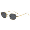 Retro Solid Color Ac Polygon Full Frame Glasses