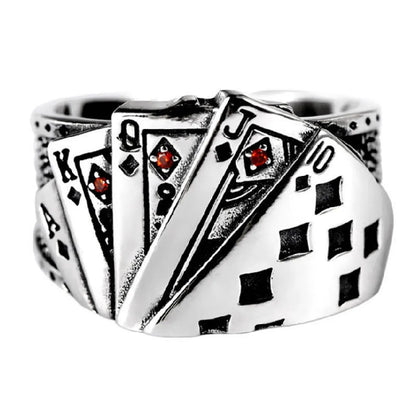 Retro Solid Color Alloy Plating Men'S Rings