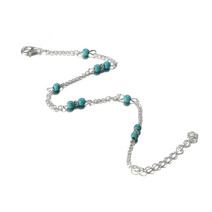 Retro Solid Color Alloy Women'S Anklet