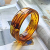 Retro Solid Color Arylic Bangle