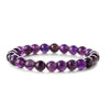 Retro Solid Color Beaded Natural Stone Bracelets