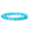 Retro Solid Color Beaded Natural Stone Bracelets