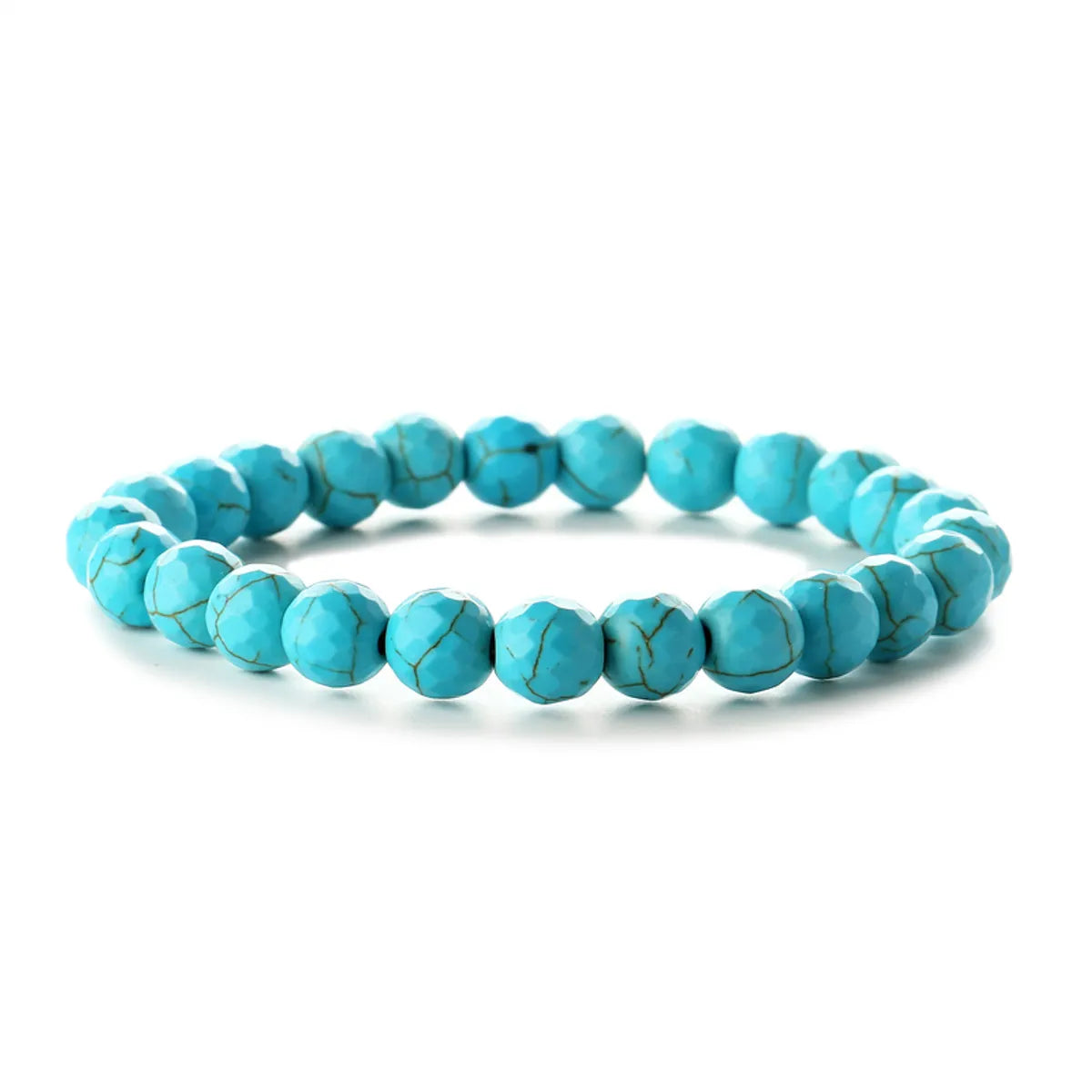 Retro Solid Color Beaded Natural Stone Bracelets