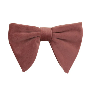 Retro Solid Color Bow Knot Flannel Men'S