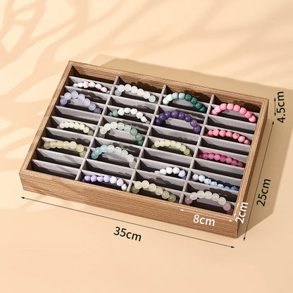 Retro Solid Color Flannel Jewelry Boxes