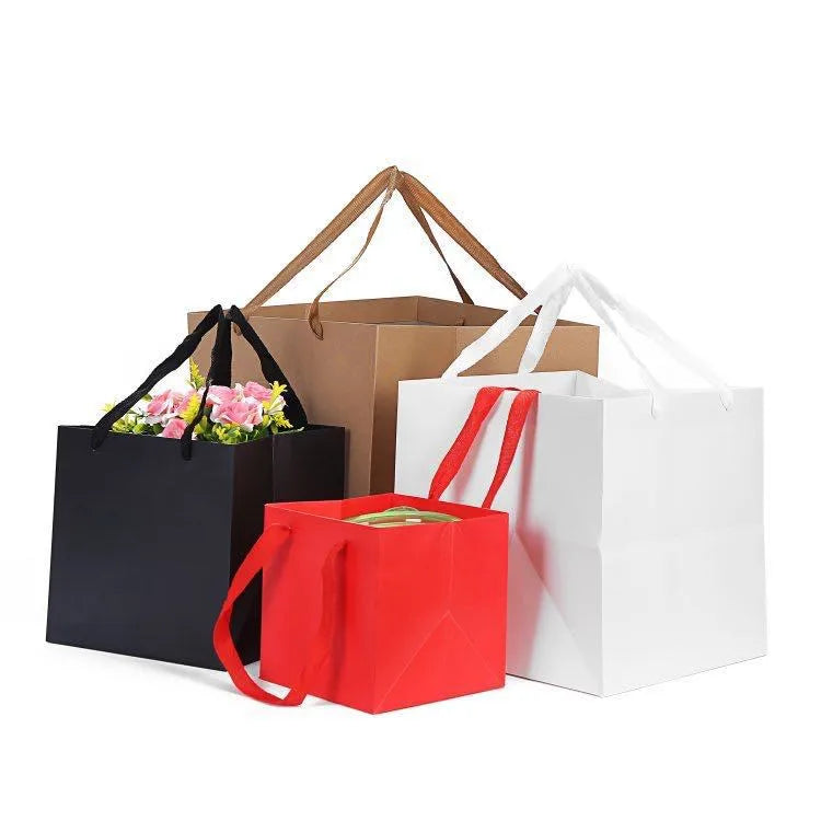 Retro Solid Color Paper Festival Gift Bags