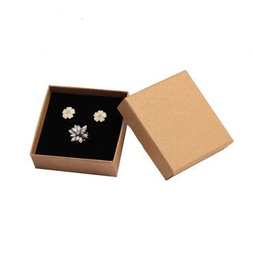 Retro Solid Color Paper Jewelry Boxes