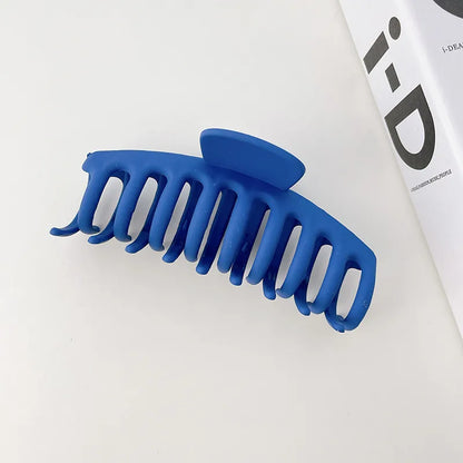 Retro Solid Color Plastic Resin Handmade Hair Claws 1 Piece