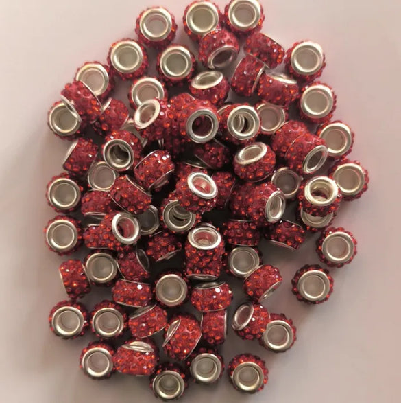 Retro Solid Color Soft Clay Inlay Rhinestones Jewelry Accessories