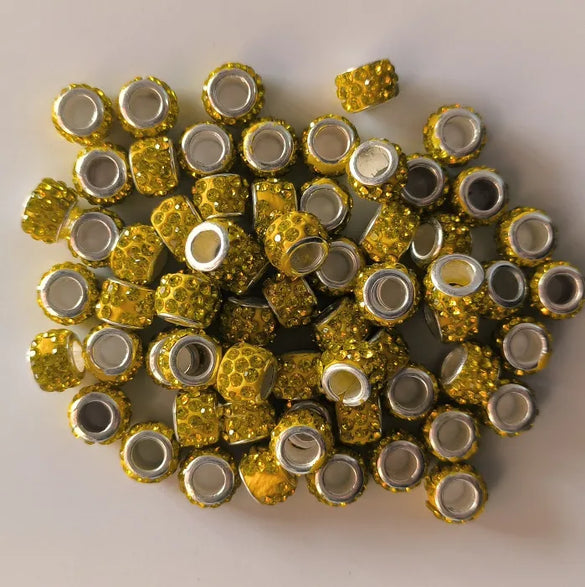 Retro Solid Color Soft Clay Inlay Rhinestones Jewelry Accessories