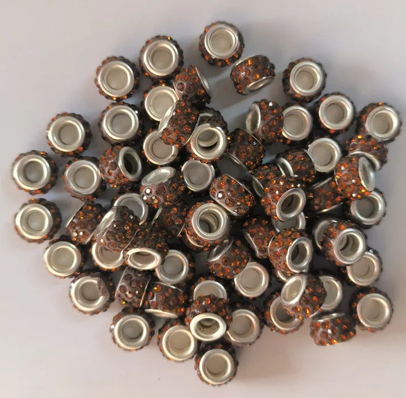 Retro Solid Color Soft Clay Inlay Rhinestones Jewelry Accessories