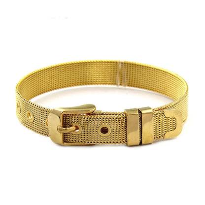 Retro Solid Color Titanium Steel Bangle