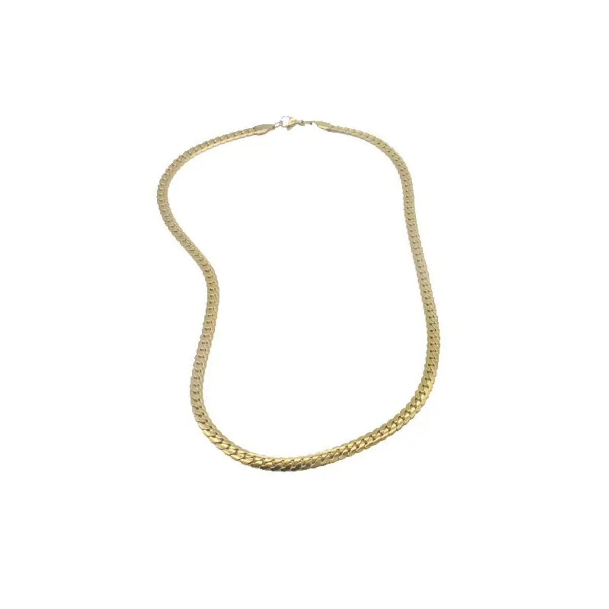 Wholesale Jewelry Retro Solid Color 304 Stainless Steel 18K Gold Plated Plating Necklace