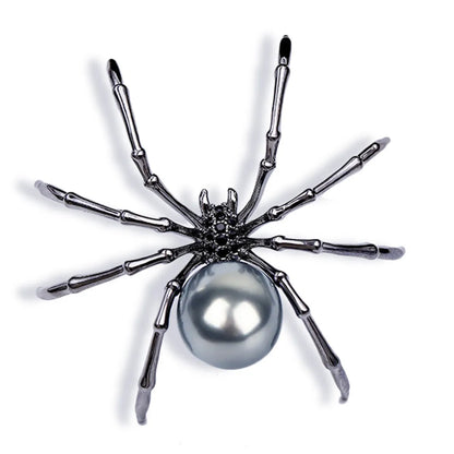 Retro Spider Imitation Pearl Alloy Unisex Brooches