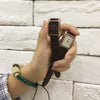 Retro Square Belt Watch Alloy Case Stainless Steel Clasp Genuine Leather Strap For Female