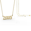 Retro Stainless Steel 28 Years Number Necklace