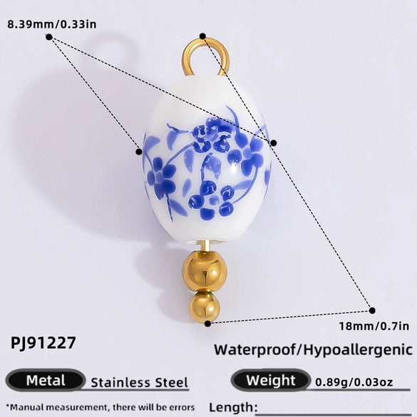 Retro Stainless Steel Handmade Jewelry Pendant With Electroplating