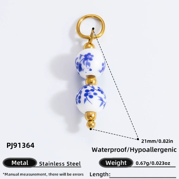 Retro Stainless Steel Handmade Jewelry Pendant With Electroplating