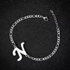 Retro Stainless Steel Letter Charm Bracelet For Women Electroplated Text Jewelry Wholesale