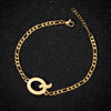 Retro Stainless Steel Letter Charm Bracelet For Women Electroplated Text Jewelry Wholesale