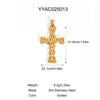 Retro Stainless Steel Pendant Jewelry With Cross And Star Pattern Vacuum Real Gold Electroplating In Pvd Furnace