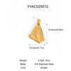 Retro Stainless Steel Pendant Jewelry With Cross And Star Pattern Vacuum Real Gold Electroplating In Pvd Furnace
