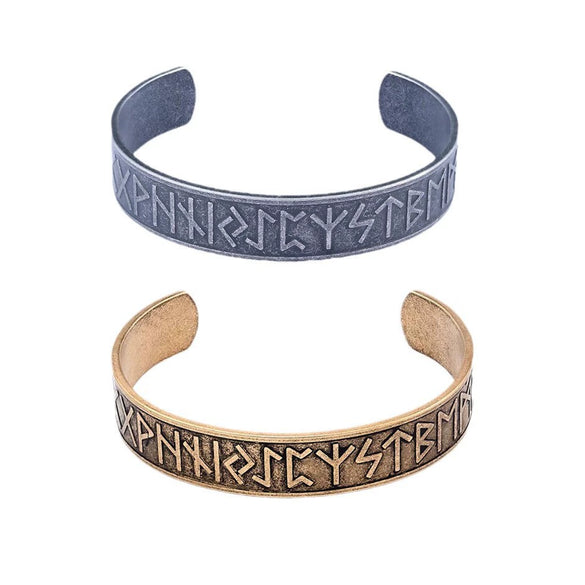 Retro Stainless Steel Text Bracelet For Men With Electroplated Finish Wholesale Fashion Jewelry Accessory