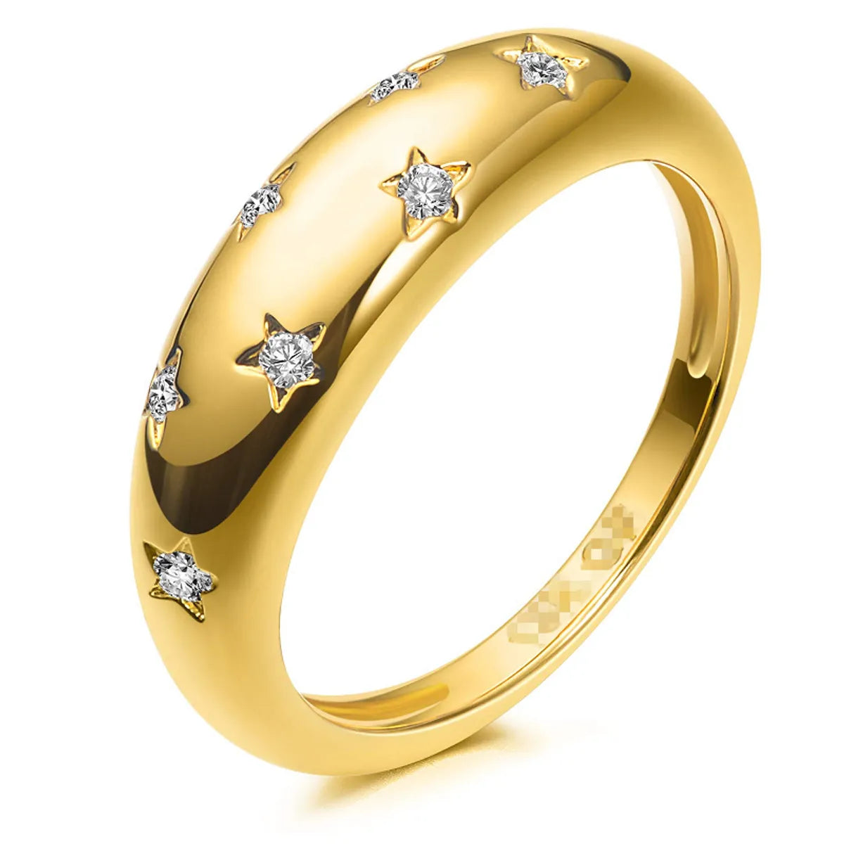 Retro Star Artificial Gemstones Alloy Wholesale Rings