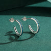 Retro Star Round Turquoise S925 Sterling Silver Electroplated Women's Earrings