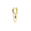 Retro 925 Sterling Silver Earrings With 18K Gold Electroplated Simple Niche Design Unisex