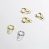 Retro 925 Sterling Silver Earrings With 18K Gold Electroplated Simple Niche Design Unisex