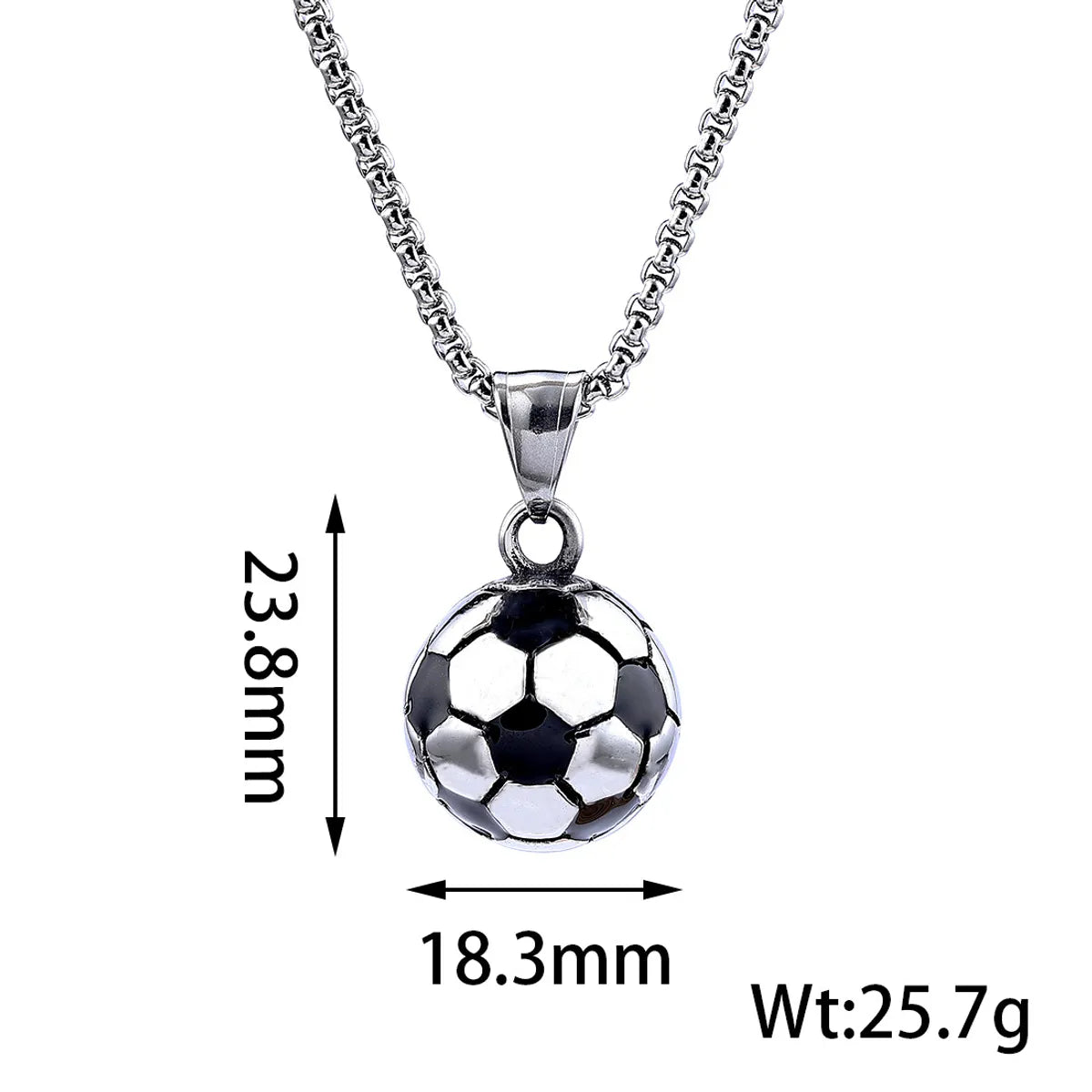 Retro Streetwear Football 304 Stainless Steel Polishing Men'S