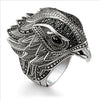 Retro Style Alloy Eagle Ring For Men With Electroplating Treatment