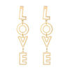 Lady Fashion Ethnic Style Letter Patchwork Plating Alloy No Inlaid Earrings