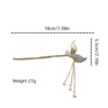 Retro Style Metal Handmade Fishtail Pearl Rhinestone Tassel Hairpin Hair Accessories