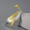 Retro Style Sterling Silver S925 Whale Ring With Electroplating Treatment
