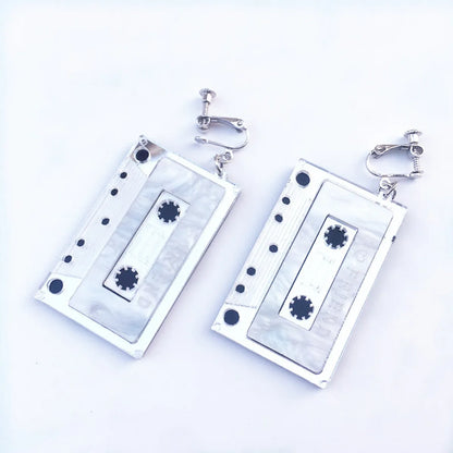 Retro Style Tape Mini Stereo Funny Radio Earrings Ear Clip