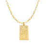 Retro Sun Moon Embossed Titanium Steel Plated Clavicle Chain Necklace For Men And Women