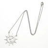 Titanium Steel Retro Plating Sun Necklace