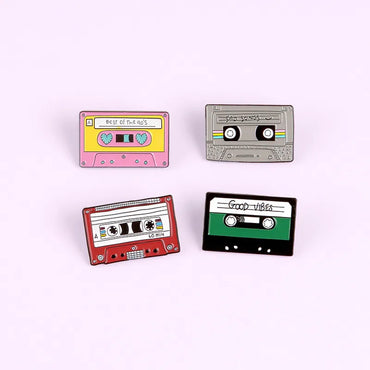 Retro Tape Alloy Plating Unisex Brooches