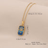 Retro Tarot Love Fish Heart Shape Stainless Steel Pendant Necklace