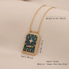 Retro Tarot Love Fish Heart Shape Stainless Steel Pendant Necklace