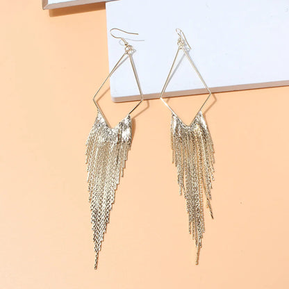 Retro Tassel Alloy Plating Women's Dangling Earrings 1 Pair