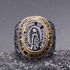 Retro Titanium Steel Men's Ring Handmade Punk Style Fashion Jewelry For Men And Unisex Wear
