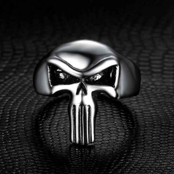 Retro Titanium Steel Ring With Applied Oil Processing