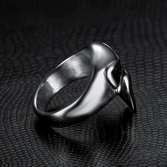Retro Titanium Steel Ring With Applied Oil Processing